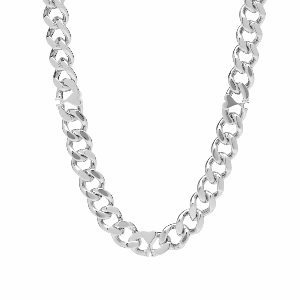 AMI Paris Men's ADC Chain Necklace in Silver 
