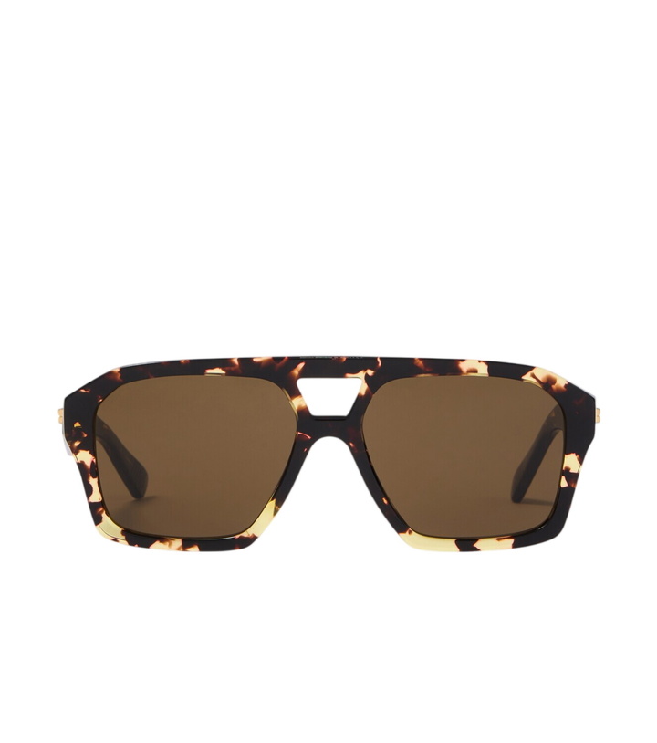 Photo: Bottega Veneta Navigator square sunglasses