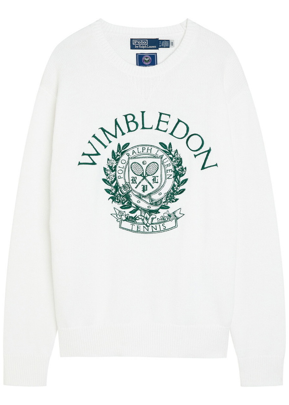 Photo: Polo Ralph Lauren Embroidered Cotton Jumper White