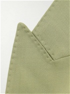 AMI PARIS - Double-Breasted Twill Suit Jacket - Green