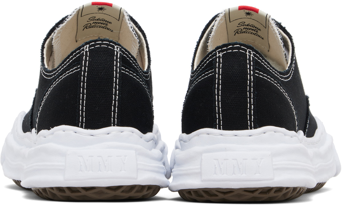 Maison MIHARA YASUHIRO Black 'Hank' OG Sole Canvas Low-Top Sneakers