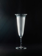 Sophie Lou Jacobsen Ribbed Effect Set Of Four Champagne Glass