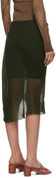 Isa Boulder Green Wrap Miniskirt