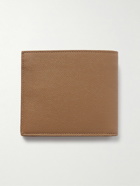 SAINT LAURENT - Logo-Print Pebble-Grain Leather Billfold Wallet - Neutrals