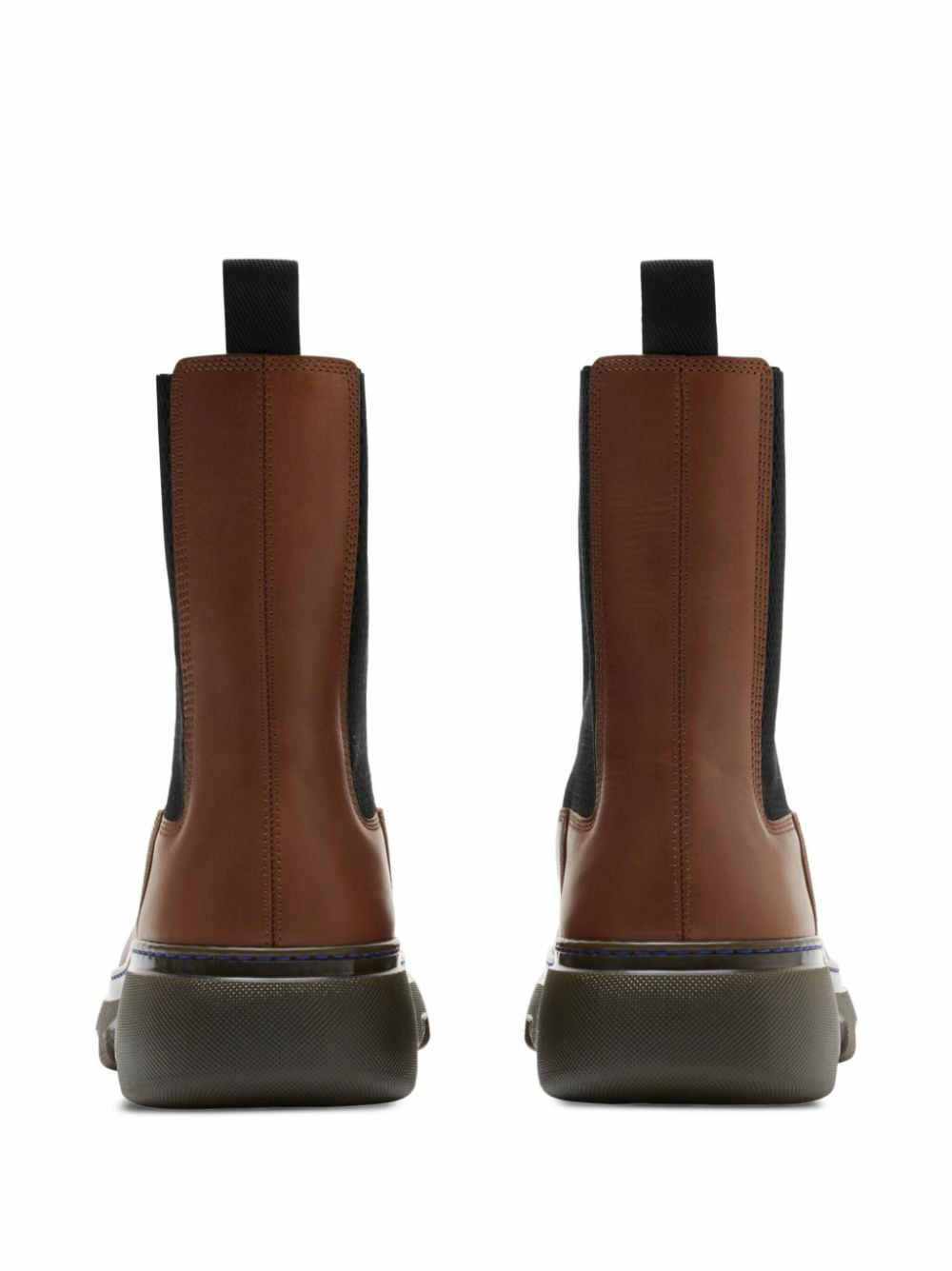 Burberry Brown Creeper Leather Chelsea Boots Burberry