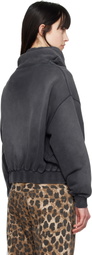 R13 Navy Balloon Popover Hoodie