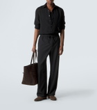Manolo Blahnik Mario suede loafers