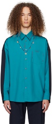 Marni Blue Contrast Shirt