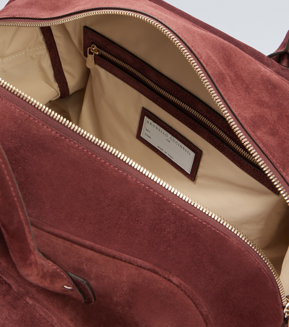 Brunello Cucinelli Suede duffel bag