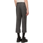 R13 Grey Check Cross Over Trousers