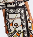 La DoubleJ Sarong printed cotton muslin wrap skirt