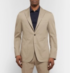 Canali - Dark-Beige Kei Slim-Fit Stretch-Cotton Twill Suit Jacket - Beige