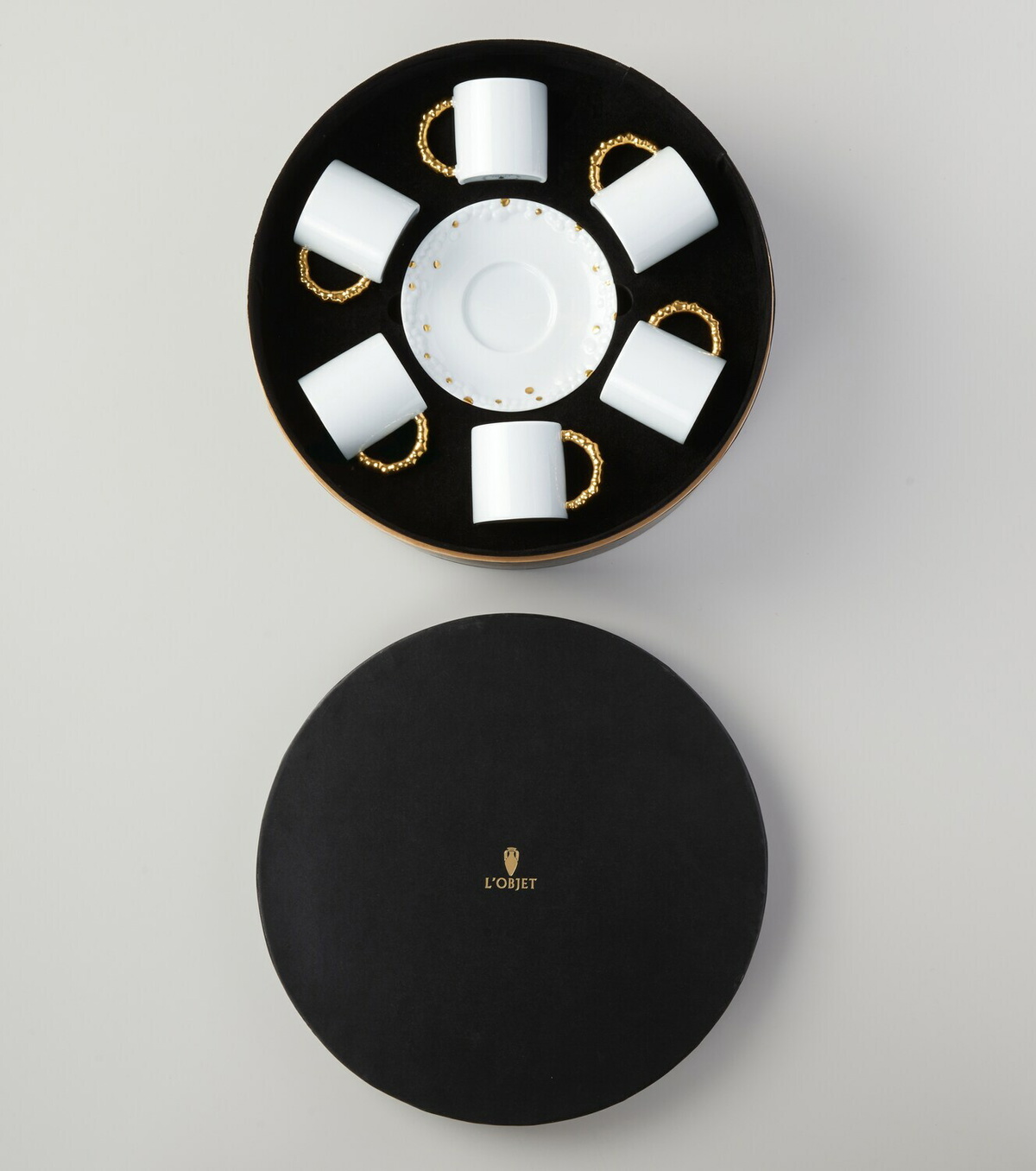 L'Objet - Mojave set of 6 espresso cups and saucers