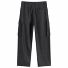 END. x YMC Stoosh Cargo Trouser in Pewter Chalkstripe