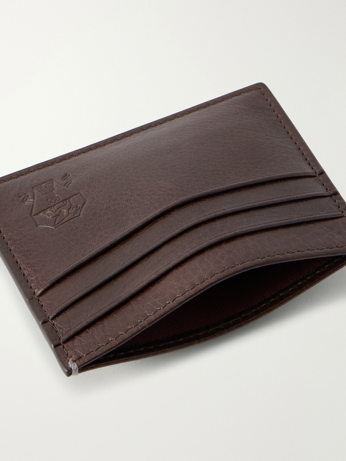 Brunello Cucinelli - Logo-Debossed Full-Grain Leather Cardholder