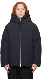 Jil Sander Black Hooded Down Jacket