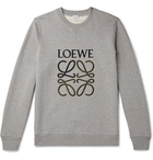 Loewe - Slim-Fit Logo-Embroidered Loopback Cotton-Jersey Sweatshirt - Gray