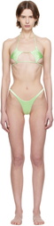 Isa Boulder Green Argyle & Forward Bikini