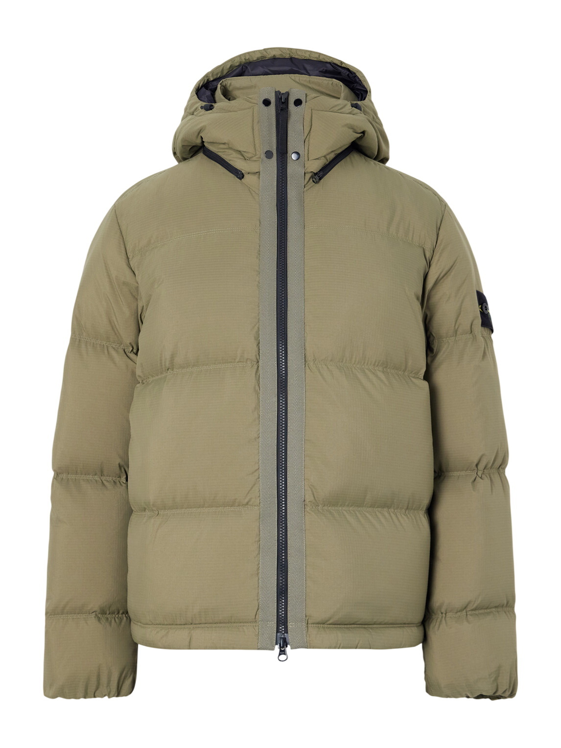 Stone Island Orange Garment-Dyed Down Jacket Stone Island