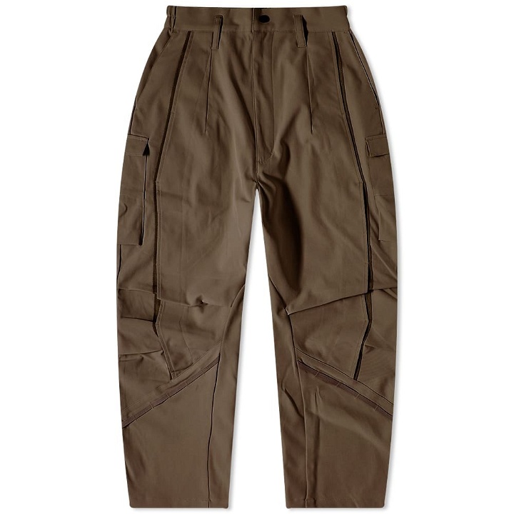 Photo: GOOPiMADE Men's P-5S Synchronize Utility Tapered Pants in Olive