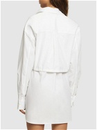 ALEXANDER WANG - Double Layered Self-tie Shirt Mini Dress