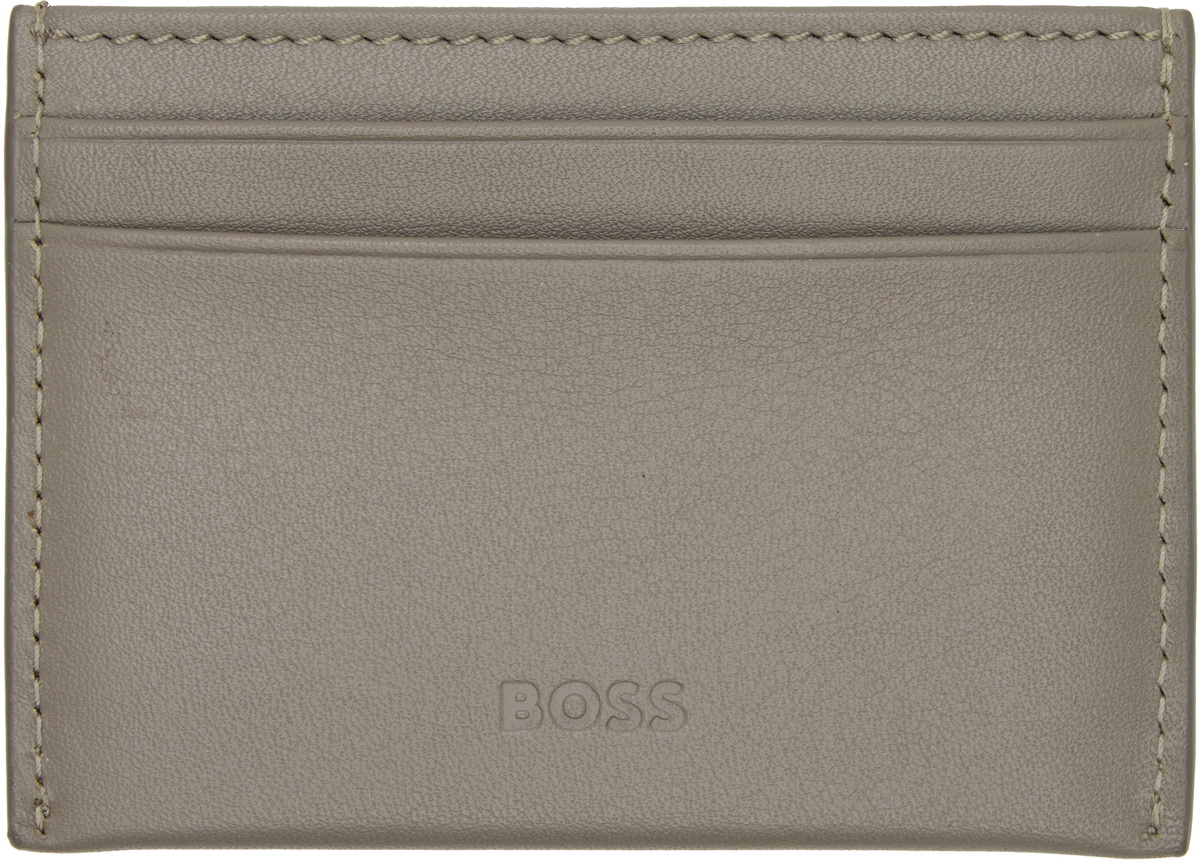 BOSS Taupe Aston Martin Edition Wing Card Holder