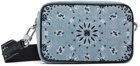AMIRI Blue Bandana Camera Bag