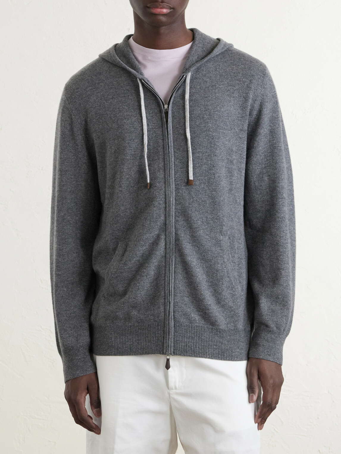 N.PEAL - Ladbroke Organic Cashmere Hoodie - Gray