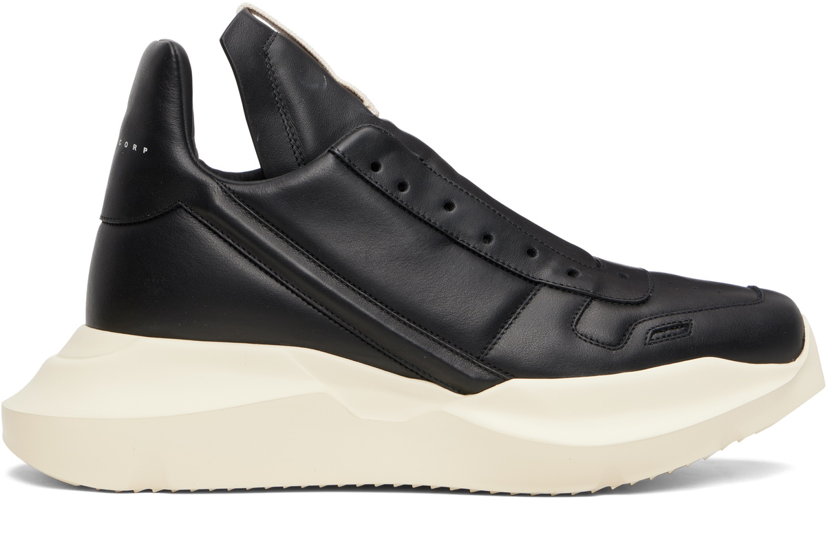 RICK OWENS | SNEAKERS BLACK/MILK WASHED CALF(LOO) スニーカー RICK OWENS | SNEAKERS BLACK/MILK WASHED CALF(LOO) スニーカー