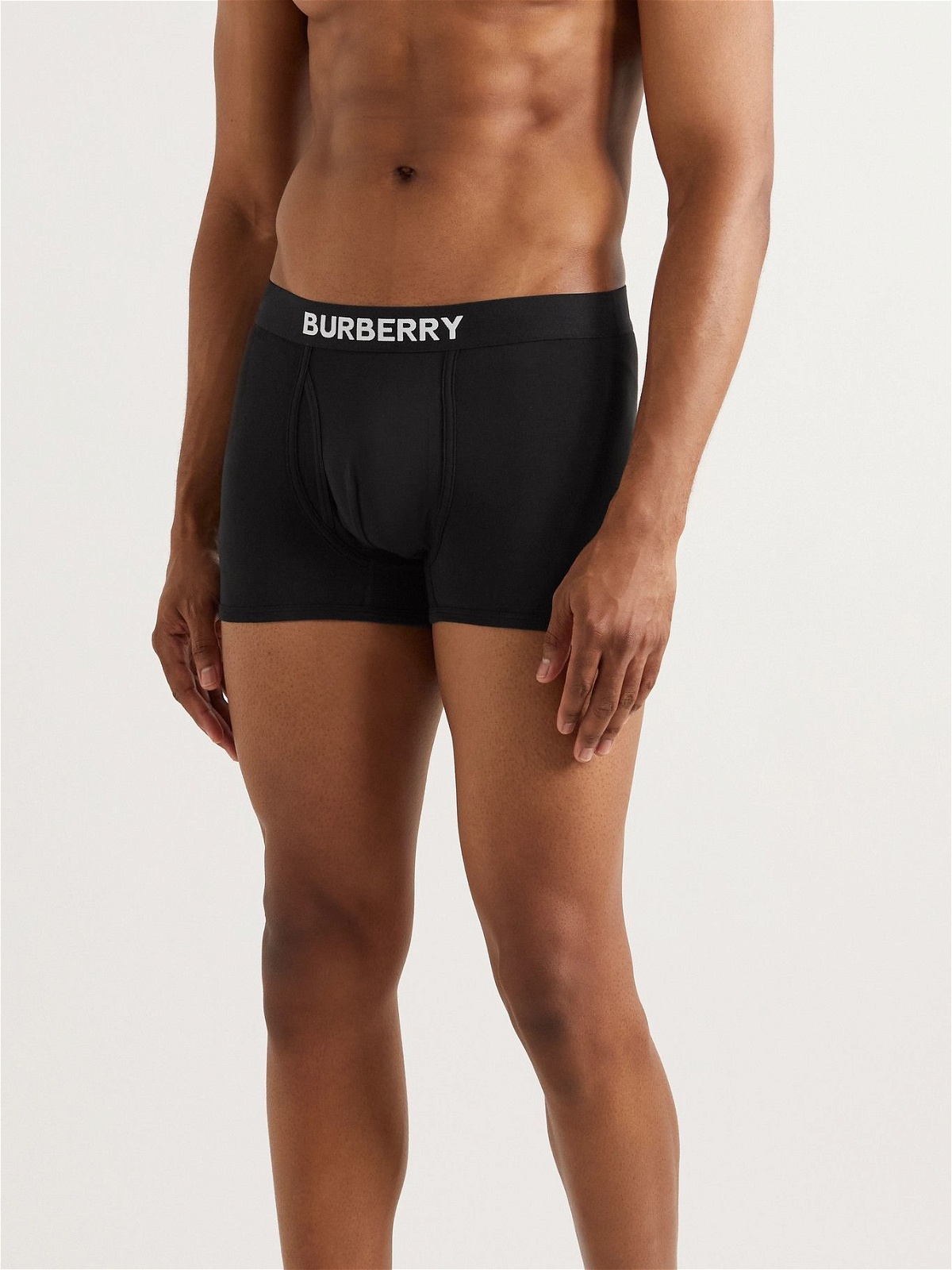 Burberry - Stretch-Cotton Jersey Boxer Briefs - Black Burberry