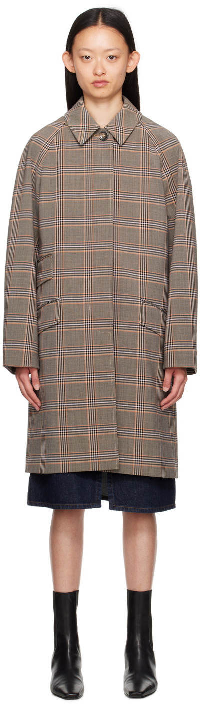 Maison margiela discount glen plaid overcoat