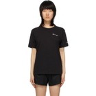 Champion Reverse Weave Black Script Logo Back T-Shirt