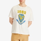 BODE Men's Crest Boxy T-Shirt in Cream
