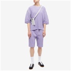 Homme Plissé Issey Miyake Men's Pleated Short in Lavender Purple