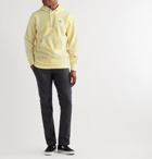 Champion - Logo-Embroidered Tie-Dyed Fleece-Back Cotton-Blend Jersey Hoodie - Yellow