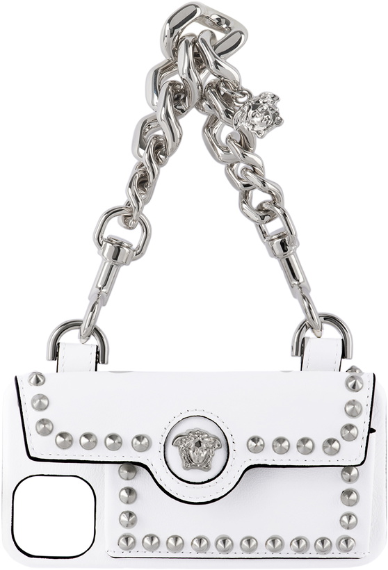 Photo: Versace White Medusa Chain iPhone 13 Pro Case