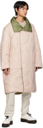 A. A. Spectrum Pink Blanks Reversible Coat