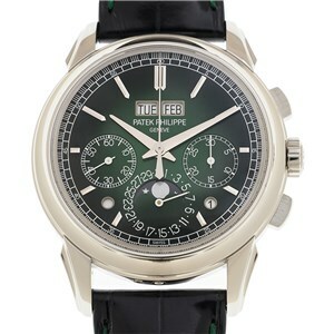 Patek Philippe Grand Complications Perpetual Chronograph Hand Wind Green Dial Mens Watch 5270P-014