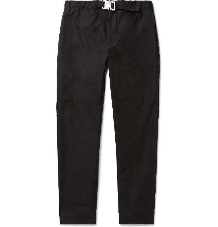 Photo: Moncler Genius - 6 Moncler 1017 ALYX 9SM Slim-Fit Belted Woven Trousers - Black