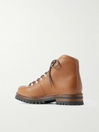 Loro Piana - Oiled Leather Lace-Up Boots - Brown