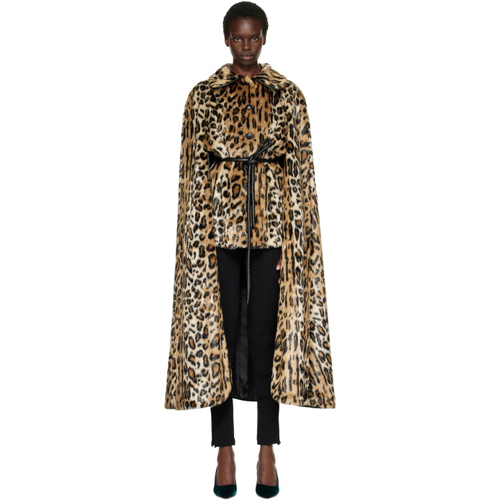 Photo: Anna Sui Brown Cape Coat