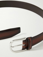 Anderson's - 4cm Burnished-Leather Belt - Brown