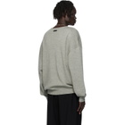 Fear of God ESSENTIALS Gray Long Sleeve Crewneck Sweater