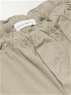 Ninety Percent - Straight-Leg Garment-Dyed Organic Cotton-Blend Twill Bermuda Shorts - Brown