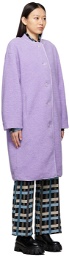 Stine Goya Purple Fleece Beth Coat
