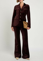 Paige Reign Velvet Jacket Aubergine