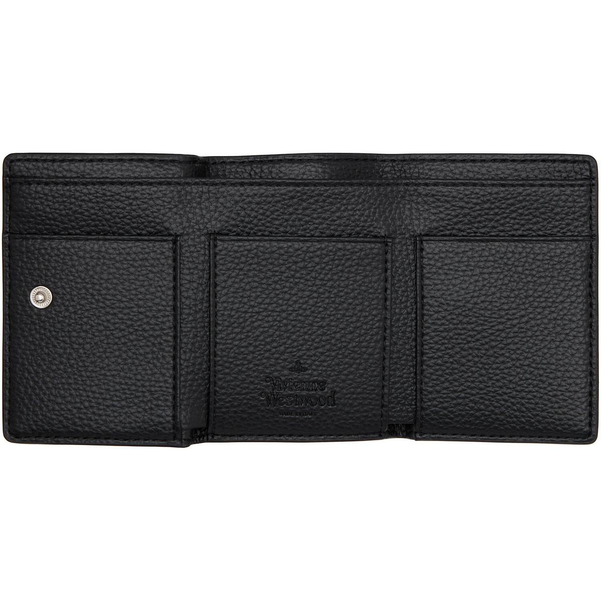 Vivienne Westwood Black Small Flap Purse Wallet