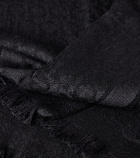 Ferragamo Gancini jacquard wool scarf