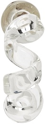 Bottega Veneta Transparent Glass Spiral Earrings