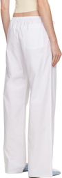 Matteau White Drawstring Trousers